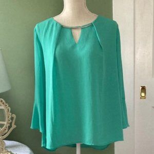 Sioni Bell Sleeve Dressy Blouse NWOT